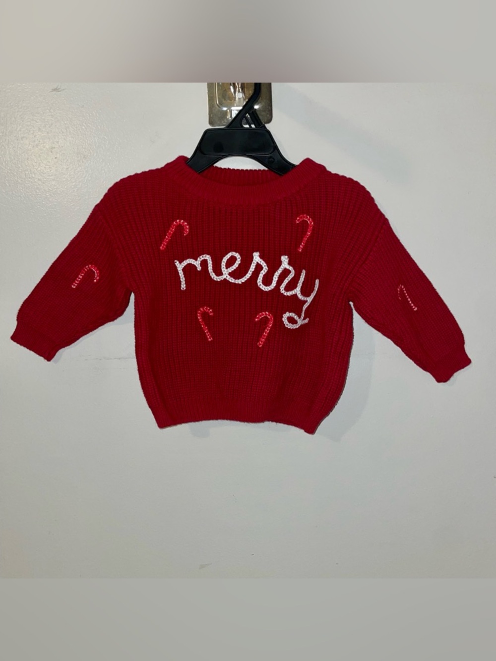 Red 'Merry' Kids Sweater
